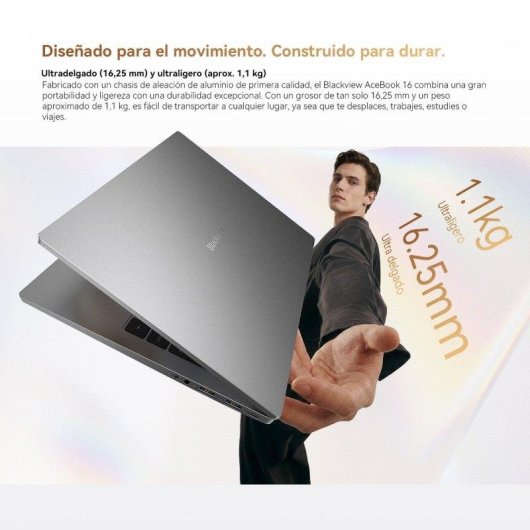 Portátil Blackview AceBook 16 14" Intel Core 5 210H 16GB 512GB SSD W11 Pro