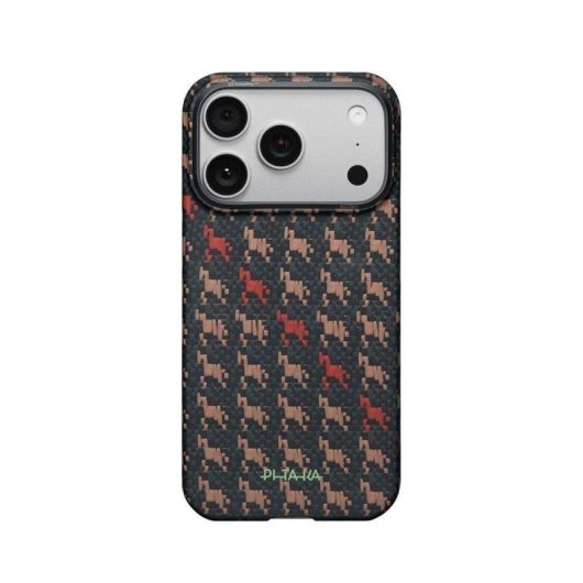 PITAKA Ultra Dünne Aramidfaser Hülle Ebon Kylin MagSafe Kompatibel für iPhone 17 Pro/18 Pro