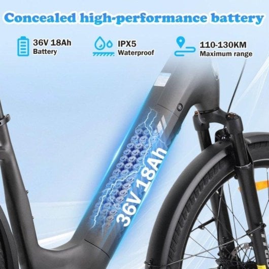 Bicicleta eléctrica TTGO Z5 Motor 250W Batería 18Ah Autonomía 120 km