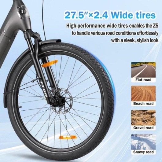 Bicicleta eléctrica TTGO Z5 Motor 250W Batería 18Ah Autonomía 120 km