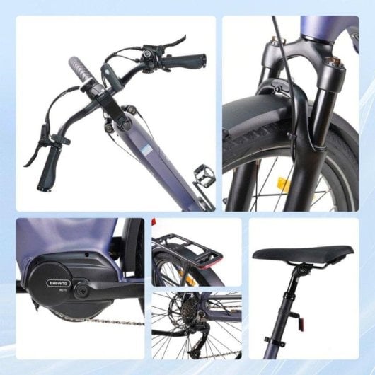 Bicicleta eléctrica TTGO Z5 Motor 250W Batería 36V 18AH Autonomía 120 km Neumáticos 27.5"