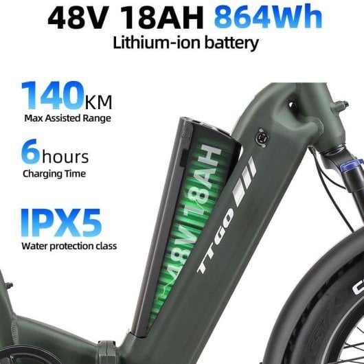 Bicicleta Eléctrica TTGO F6 Boost 250W 48V 18Ah 20"