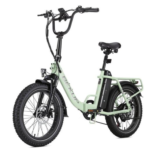 Bicicleta Eléctrica Bekup S3 Motor 250W Batería 48V 15AH 20" Verde
