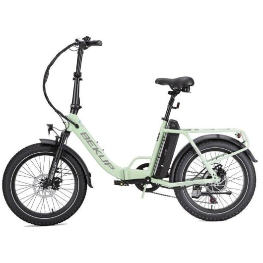Bicicleta Eléctrica Bekup S3 Motor 250W Batería 48V 15AH 20" Verde