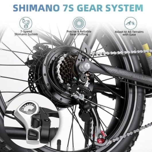 Bicicleta Eléctrica Bekup S3 250W 48V 15Ah Autonomía 75km
