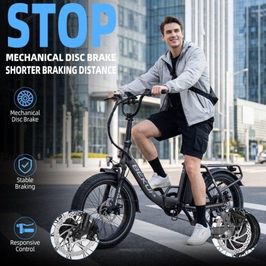 Bicicleta Eléctrica Bekup S3 250W 48V 15Ah Autonomía 75km
