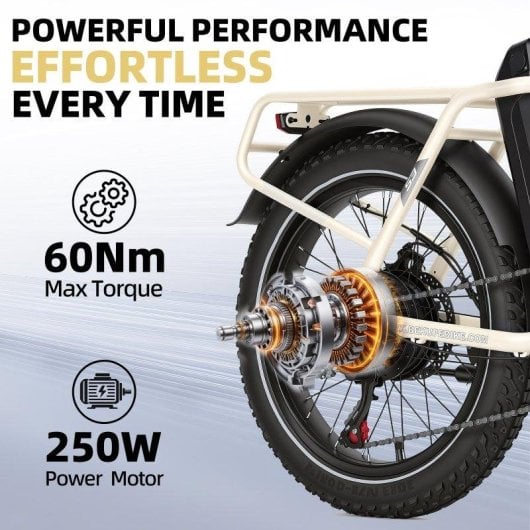 Bicicleta Eléctrica Bekup S3 250W 48V 15Ah 20" Velocidad Máx. 25 km/h