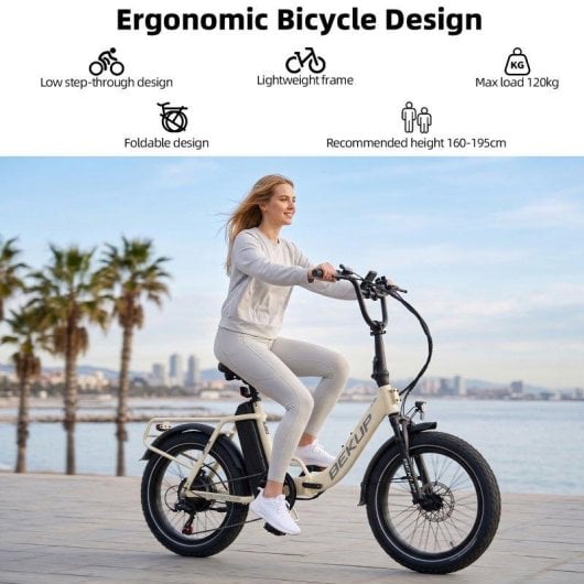 Bicicleta Eléctrica Bekup S3 250W 48V 15Ah 20" Velocidad Máx. 25 km/h