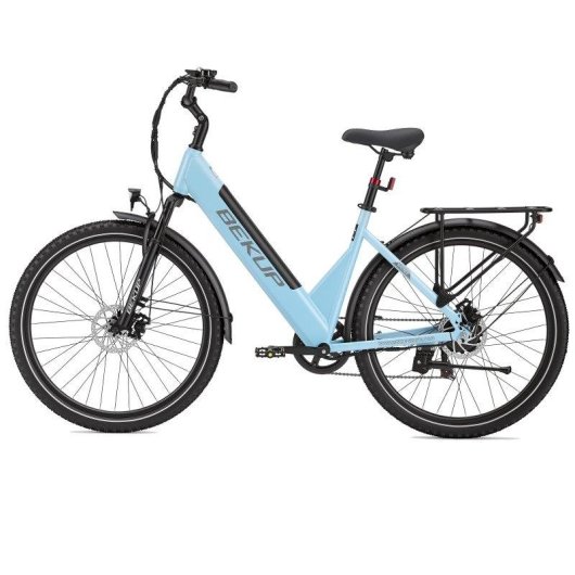 Bicicleta Eléctrica Bekup V28 Motor 250W Batería 36V 28" Azul