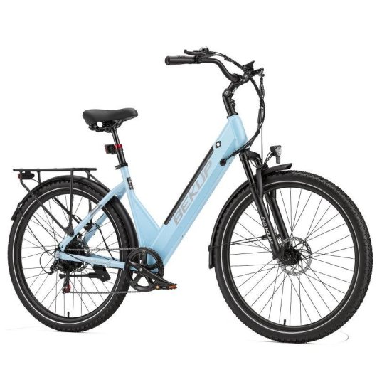 Bicicleta Eléctrica Bekup V28 Motor 250W Batería 36V 28" Azul