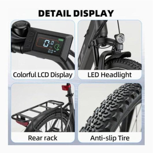 Bicicleta eléctrica Bekup V28 250 W 36 V 14,5 Ah 28"