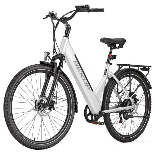 Bicicleta eléctrica Bekup V28 250 W 36 V 14,5 Ah suspensión 28"