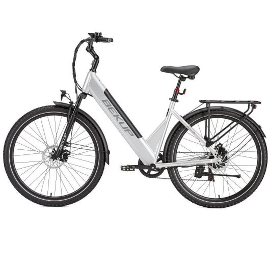 Bicicleta eléctrica Bekup V28 250 W 36 V 14,5 Ah suspensión 28"