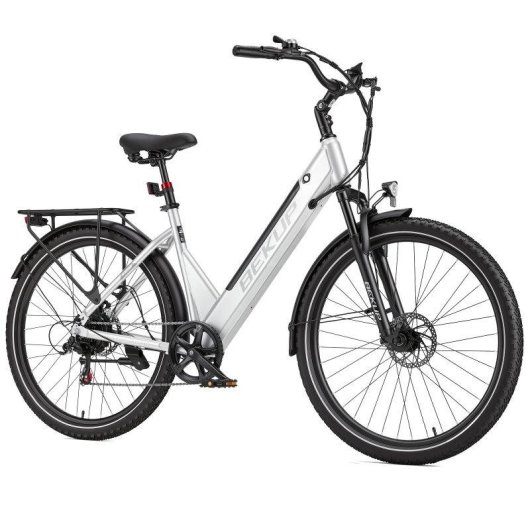 Bicicleta eléctrica Bekup V28 250 W 36 V 14,5 Ah suspensión 28"