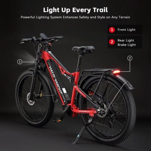 Bicicleta eléctrica Halo Knight H03 1000 W 48 V 19,2 Ah 27,5"