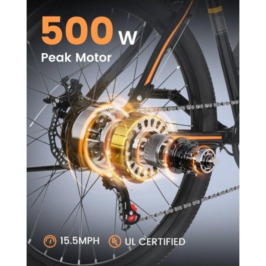 Bicicletta Elettrica DYU Zonveer M26 500W 36V 10Ah 26 Pollici
