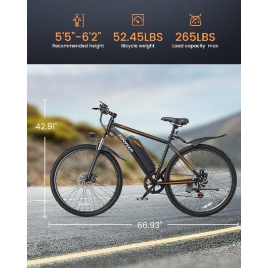 Bicicletta Elettrica DYU Zonveer M26 500W 36V 10Ah 26 Pollici