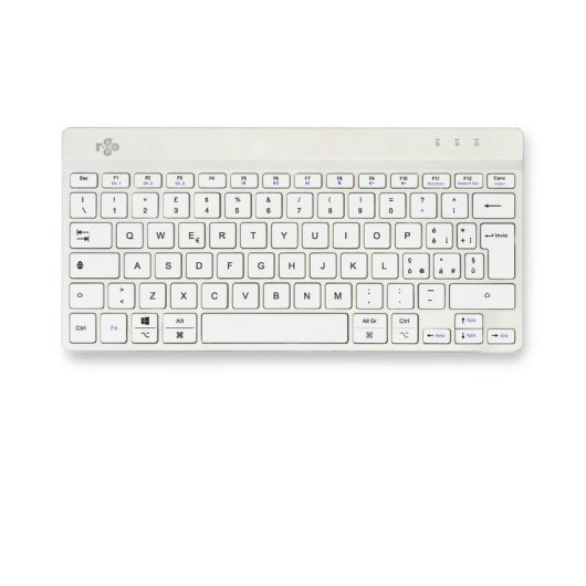Clavier R-Go Tools Compact Break ergonomique sans fil QWERTY (IT) blanc