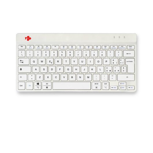 Clavier R-Go Tools Compact Break ergonomique sans fil QWERTY (IT) blanc