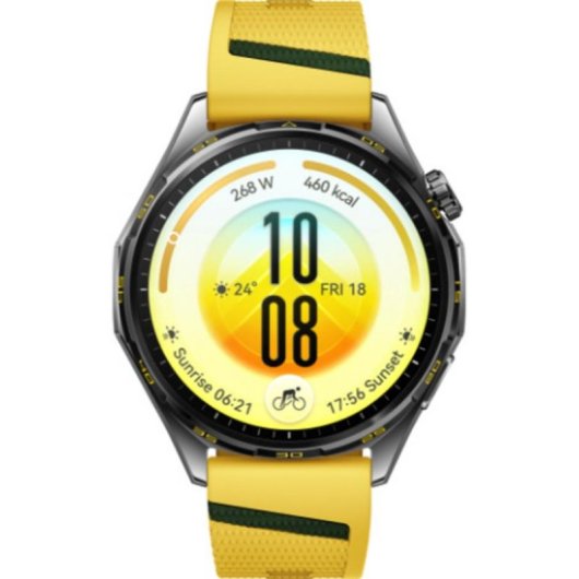 Huawei WATCH GT 7 Bluetooth GPS NFC 46mm Amarillo Correa Fluoroelastómero Talla Única