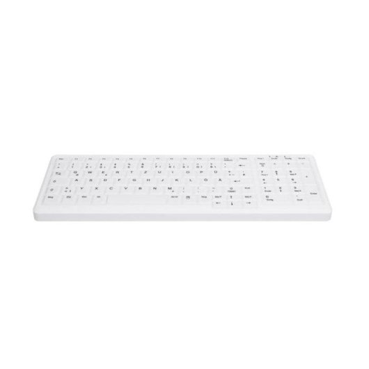 Clavier Cherry AK-C7000F-U1-W/FR blanc compact AZERTY médical filaire USB