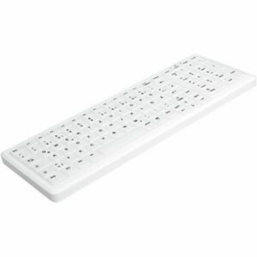 Clavier Cherry AK-C7000F-U1-W/FR blanc compact AZERTY médical filaire USB