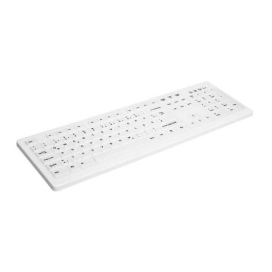 Clavier Cherry AK-C8100F-UVS-W/FR à membrane étanche IP68 AZERTY blanc