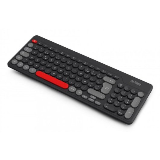 Clavier Urban Factory OWC24UF sans fil RF à membrane AZERTY noir gris rouge