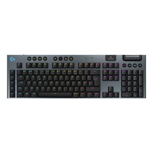 Tastatur Logitech G G915 X AZERTY mechanisch kabellos RGB schwarz
