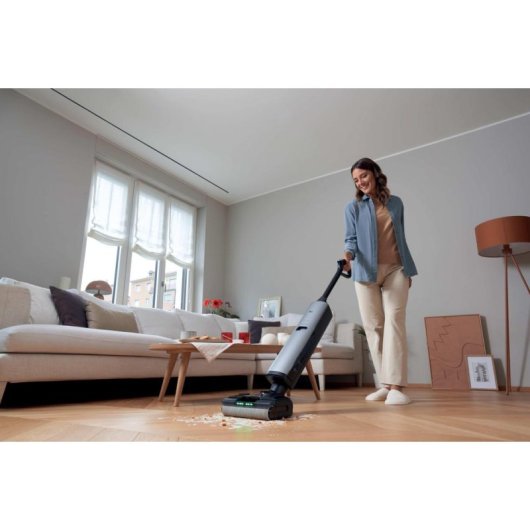 Aspiradora sin bolsa Hoover HW600 011 220W 20.000 Pa 0,75 L Negro y gris
