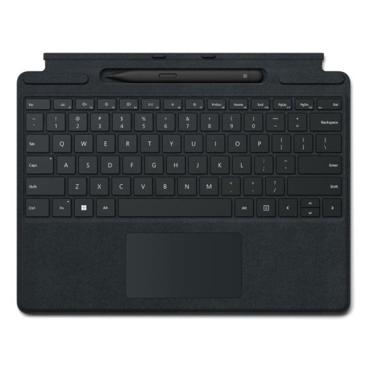 Tastiera Microsoft Surface Pro9/10 Typecover con Slim Pen Alcantara Nero