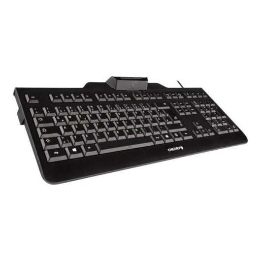 Tastiera Cherry KC 1000 SC USB AZERTY Belga Nera con Lettore Smartcard