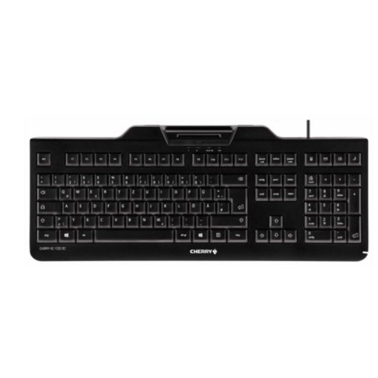 Tastiera Cherry KC 1000 SC USB AZERTY Belga Nera con Lettore Smartcard