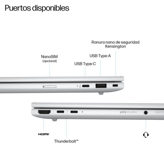 HP EliteBook 8 G1i laptop 16" Intel Core Ultra 7 255U 16GB Intel Graphics 512GB SSD Windows 11 Pro WUXGA IPS-scherm
