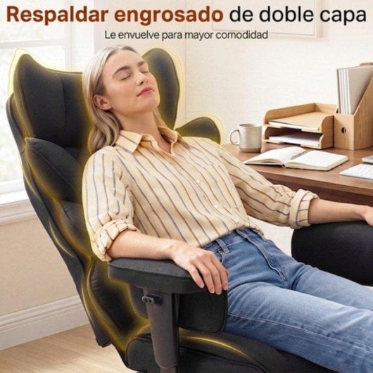 Silla Gaming Dowinx QL-66B1 Reclinable 90°-135° Soporte Lumbar Tejido Transpirable