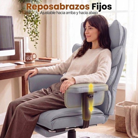 Silla Ergonómica Gaming Dowinx QL-66B1 Reclinable Soporte Lumbar 150 kg PU