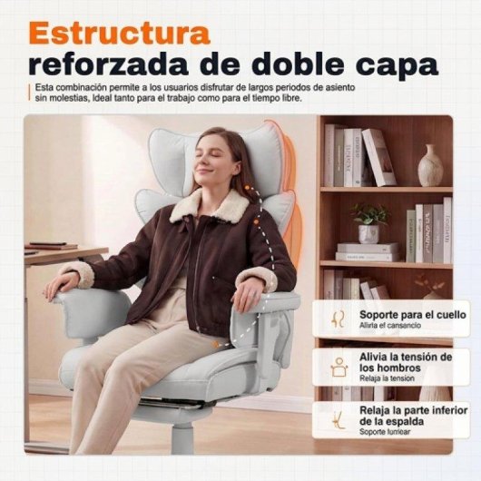 Cadeira Dowinx QL-66B1 Gaming Apoio Lombar