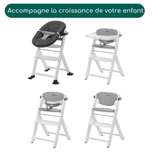 Silla Alta Evolutiva Bébé Confort Timba2 Cojín Gris Bandeja Extraíble 110 kg