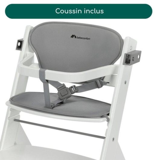 Silla Alta Evolutiva Bébé Confort Timba2 Cojín Gris Bandeja Extraíble 110 kg