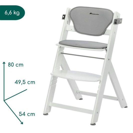 Silla Alta Evolutiva Bébé Confort Timba2 Cojín Gris Bandeja Extraíble 110 kg