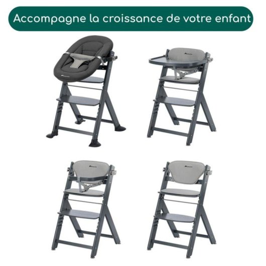 Silla alta evolutiva Bébé Confort Timba2 Cojín Grey Mist