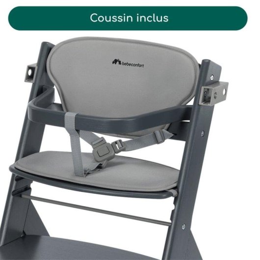 Silla alta evolutiva Bébé Confort Timba2 Cojín Grey Mist
