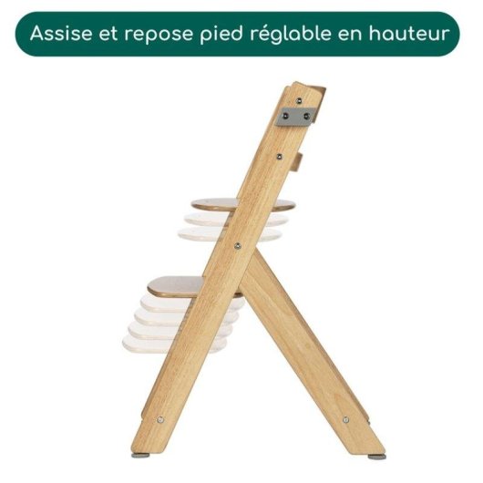 Silla alta evolutiva Bébé Confort Timba2 Madera Beis Ajustable