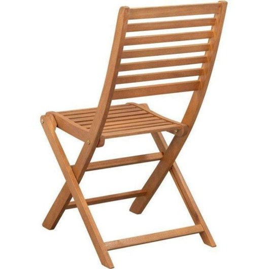 Silla de jardín plegable Eden eucalipto FSC set 2 unidades marrón