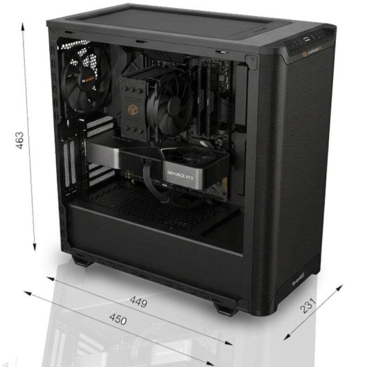 Desktop-PC AurumPC Silent Edition AMD Ryzen 7 7800X3D 32GB DDR5 1TB SSD RX 9060XT Windows 11