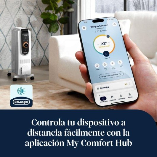 Radiador Elétrico DeLonghi Dragon Connect 2500W 10 Elementos Wifi