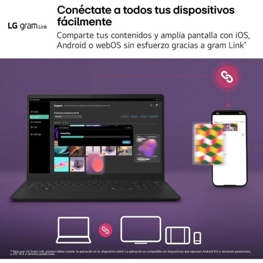 Portátil LG gram 14ZB90S 14" Intel Core Ultra 5 115U 16GB 512GB SSD Arc FreeDOS