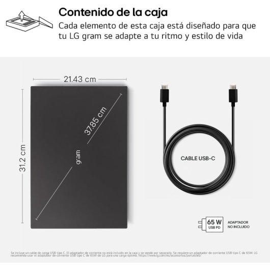 Portátil LG gram 14ZB90S 14" Intel Core Ultra 5 115U 16GB 512GB SSD Arc FreeDOS
