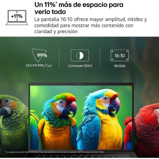 Portátil LG gram 14ZB90S 14" Intel Core Ultra 5 115U 16GB 512GB SSD Arc FreeDOS