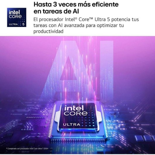 Portátil LG gram 14ZB90S 14" Intel Core Ultra 5 115U 16GB 512GB SSD Arc FreeDOS